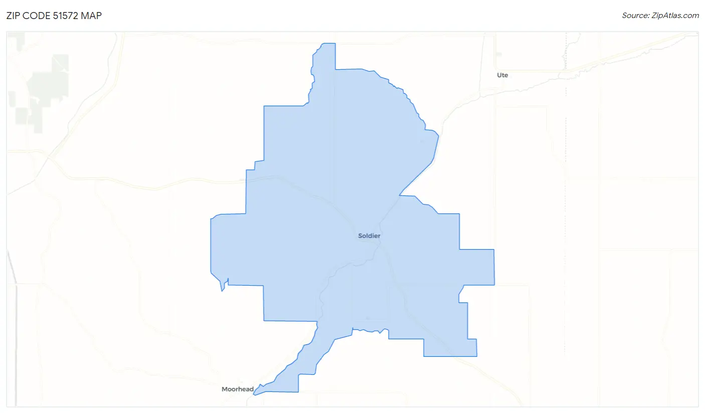 Zip Code 51572 Map