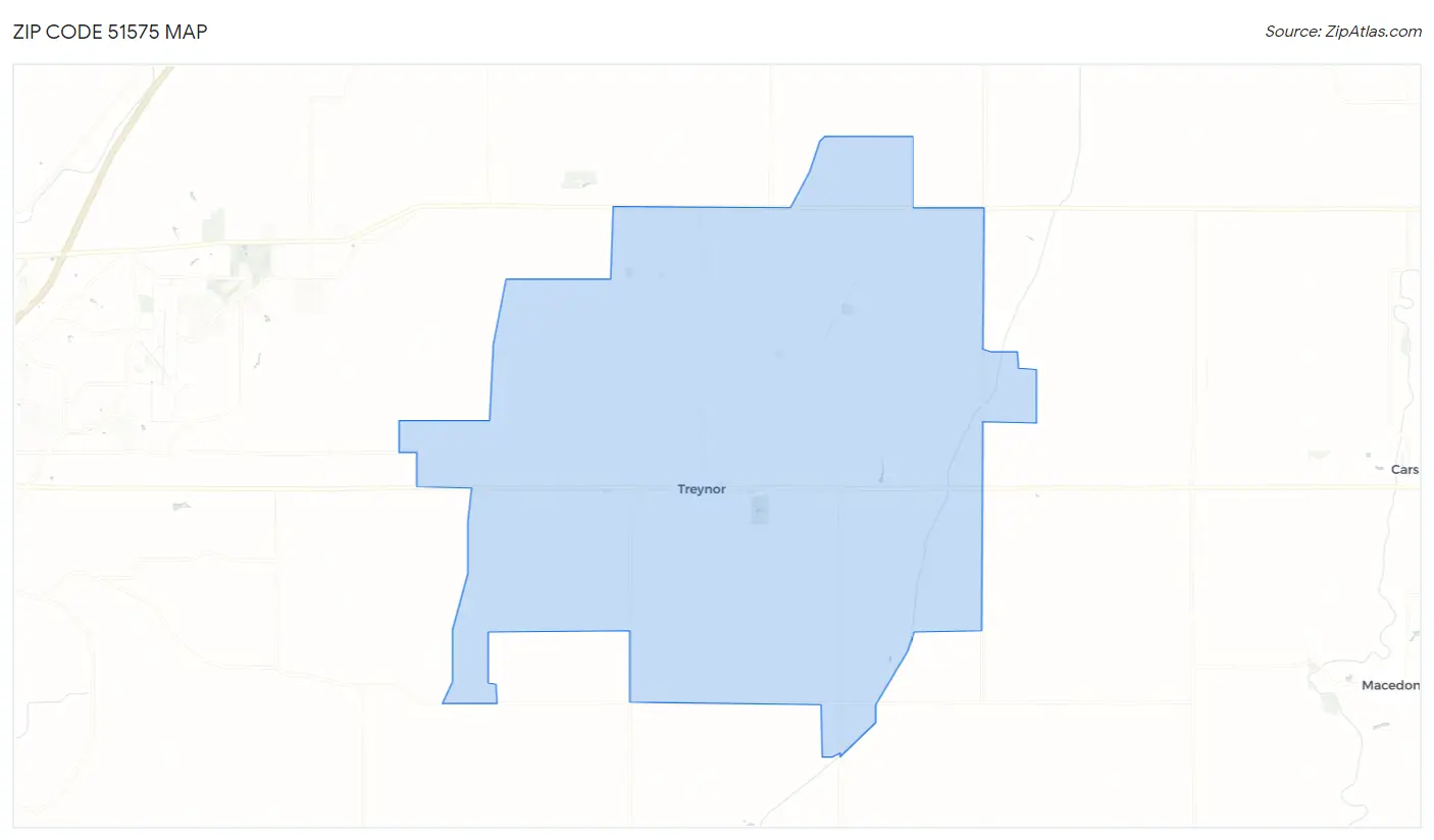 Zip Code 51575 Map