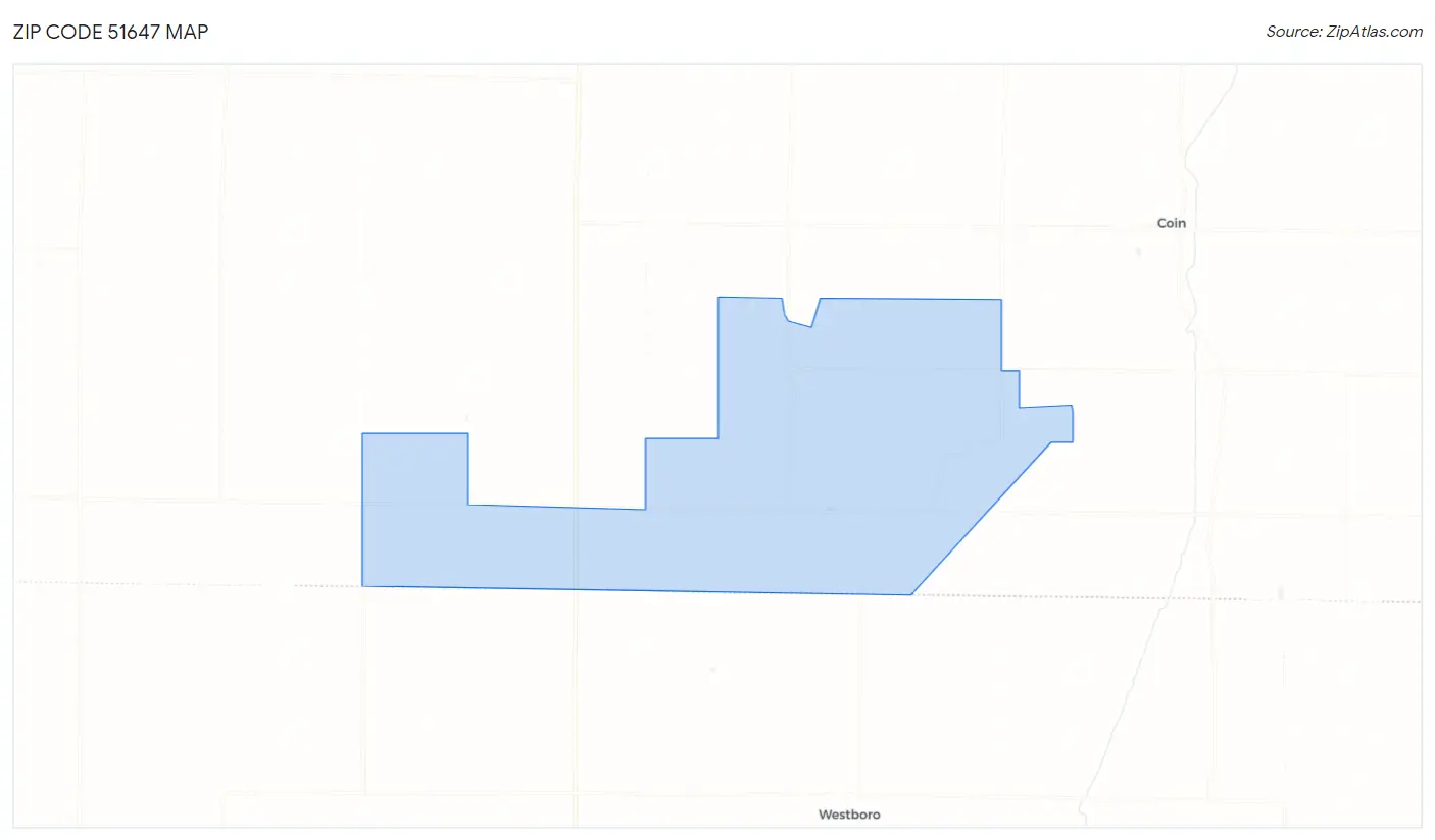 Zip Code 51647 Map