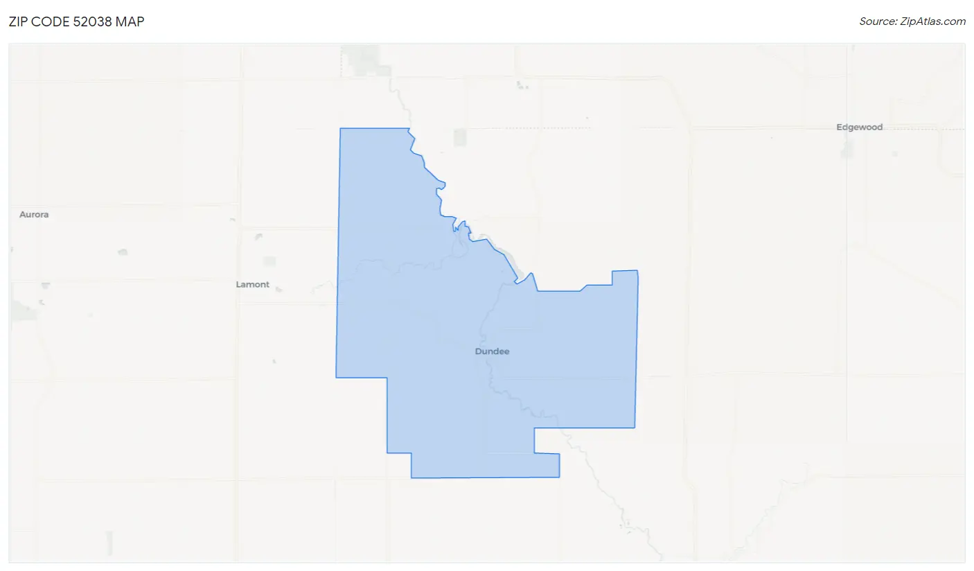 Zip Code 52038 Map