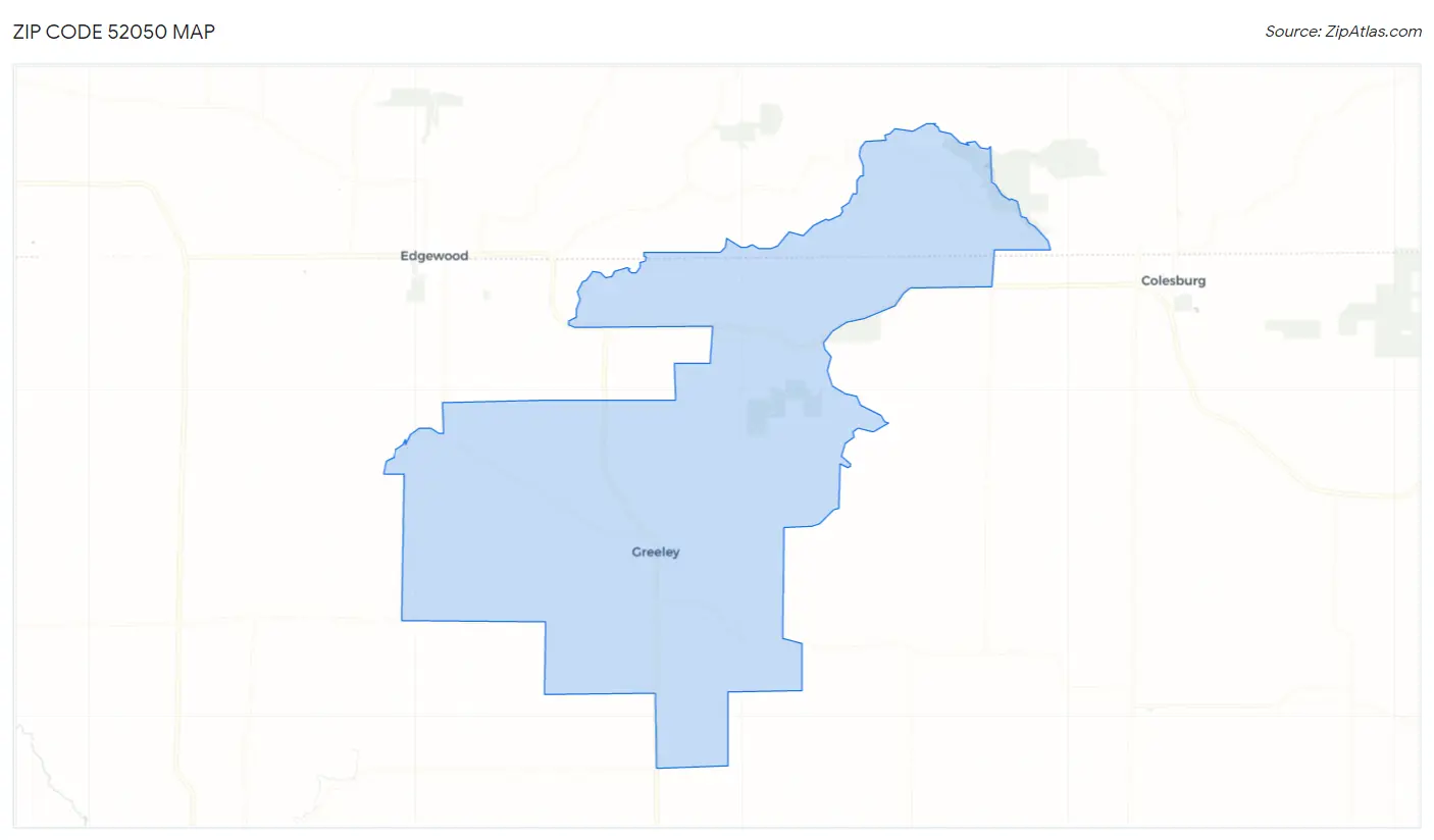 Zip Code 52050 Map