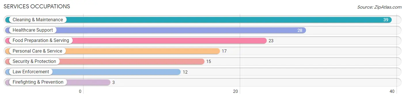 Services Occupations in Zip Code 52255