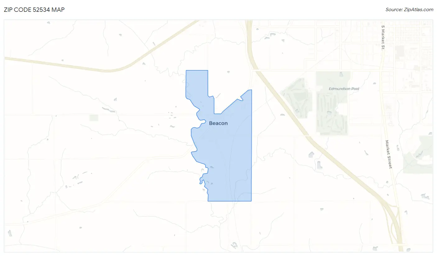 Zip Code 52534 Map