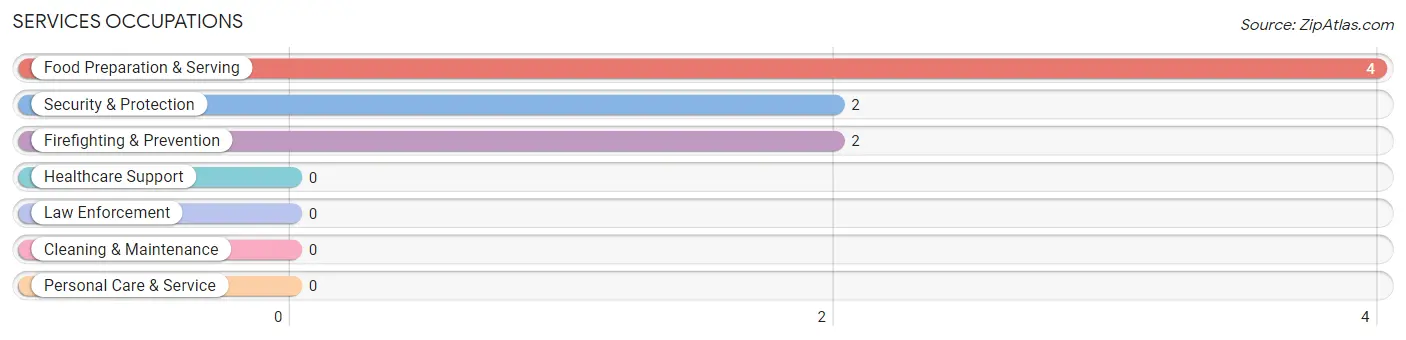 Services Occupations in Zip Code 52593