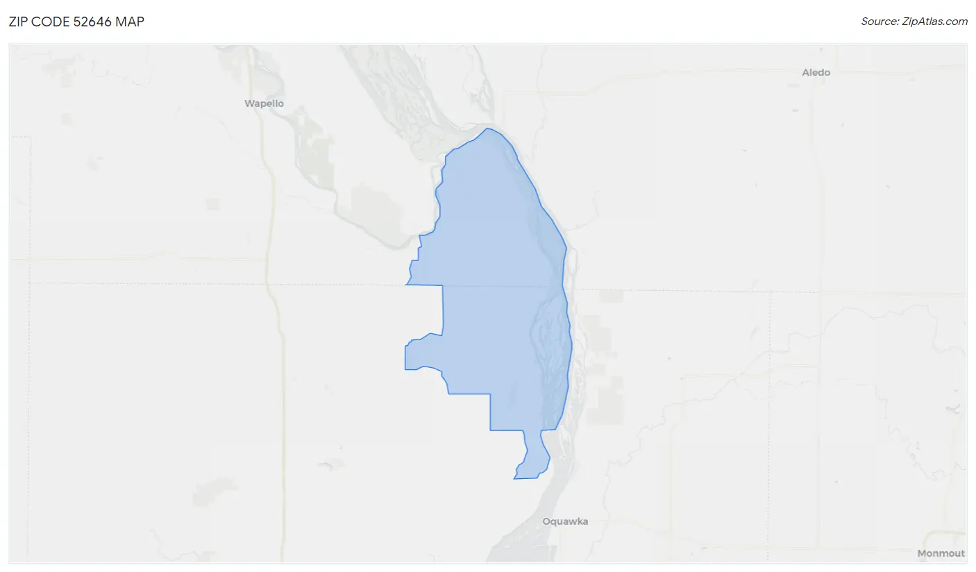 Zip Code 52646 Map