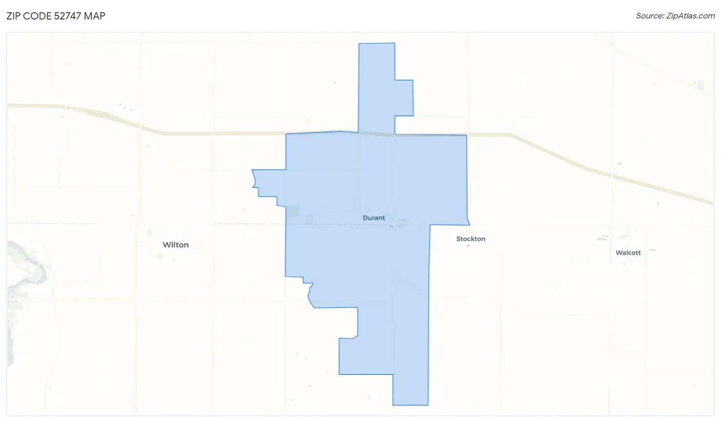 Zip Code 52747 Map