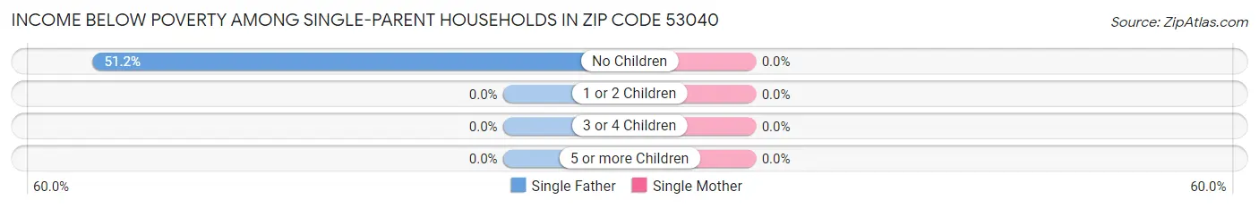 Income Below Poverty Among Single-Parent Households in Zip Code 53040