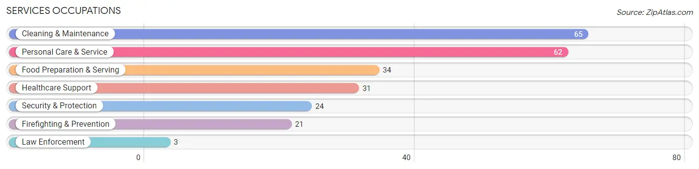 Services Occupations in Zip Code 53075