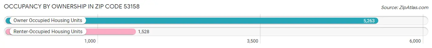 Occupancy by Ownership in Zip Code 53158