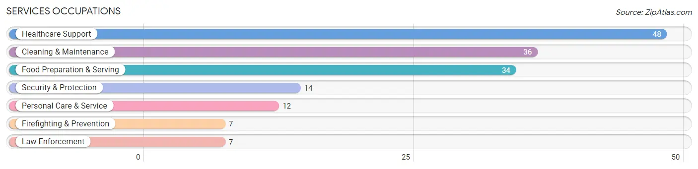 Services Occupations in Zip Code 53502