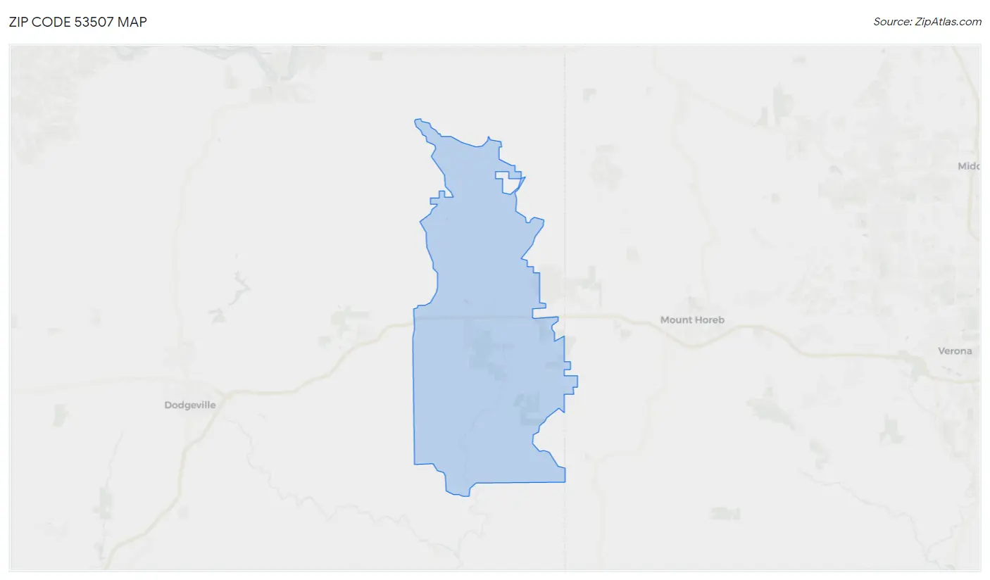 Zip Code 53507 Map