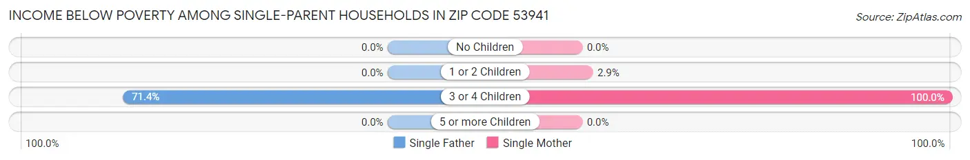 Income Below Poverty Among Single-Parent Households in Zip Code 53941