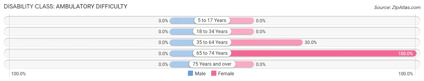 Disability in Zip Code 54127: <span>Ambulatory Difficulty</span>
