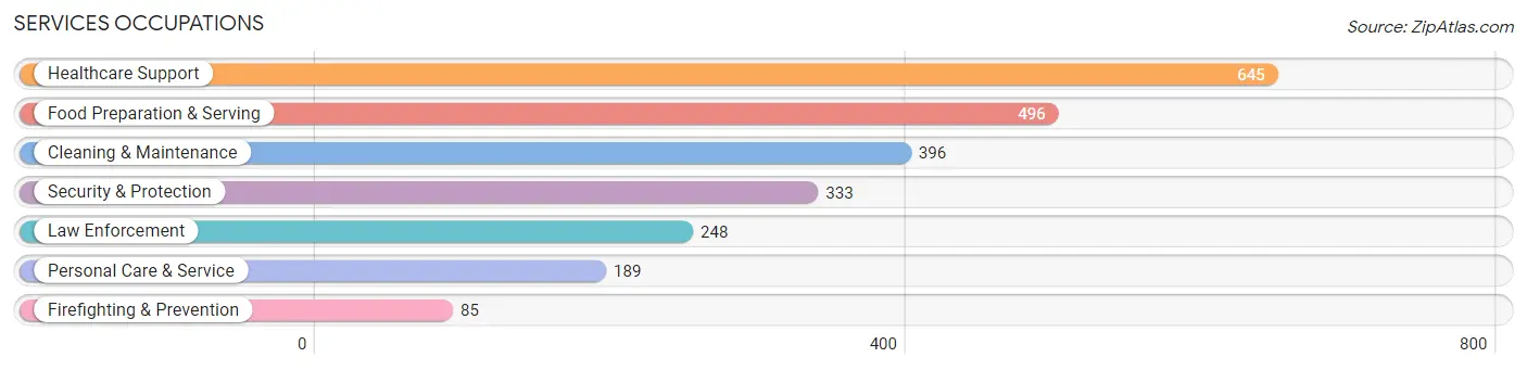 Services Occupations in Zip Code 54130