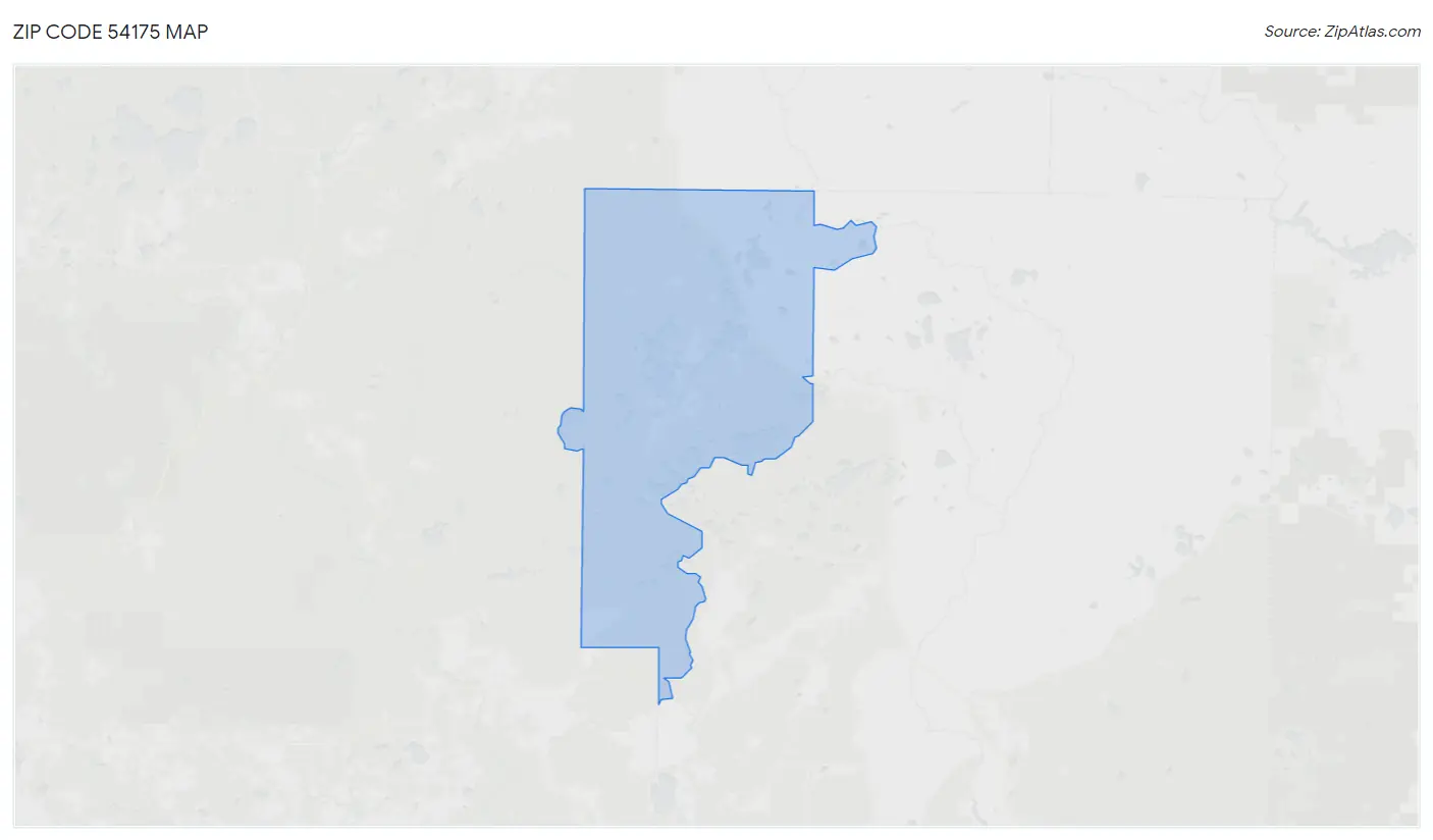 Zip Code 54175 Map