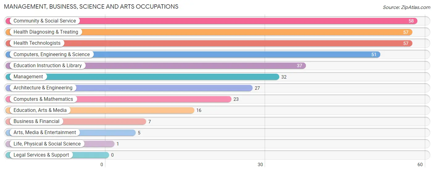 Management, Business, Science and Arts Occupations in Zip Code 54408