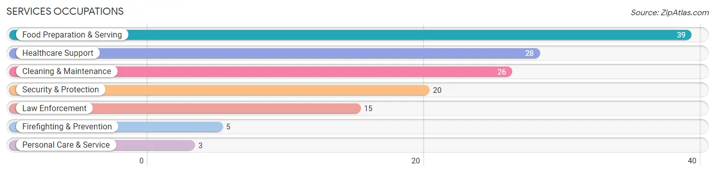 Services Occupations in Zip Code 54435