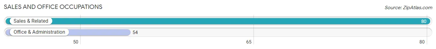 Sales and Office Occupations in Zip Code 54480