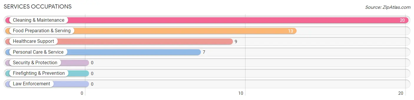 Services Occupations in Zip Code 54488