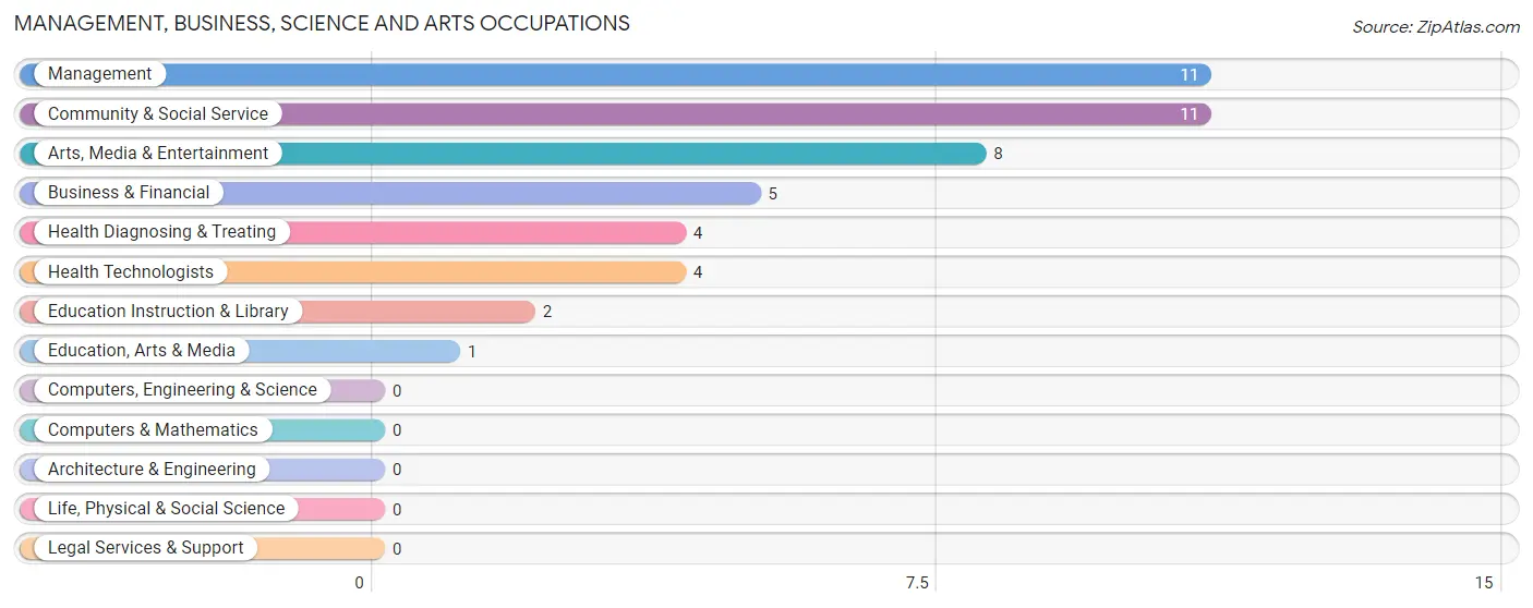 Management, Business, Science and Arts Occupations in Zip Code 54513