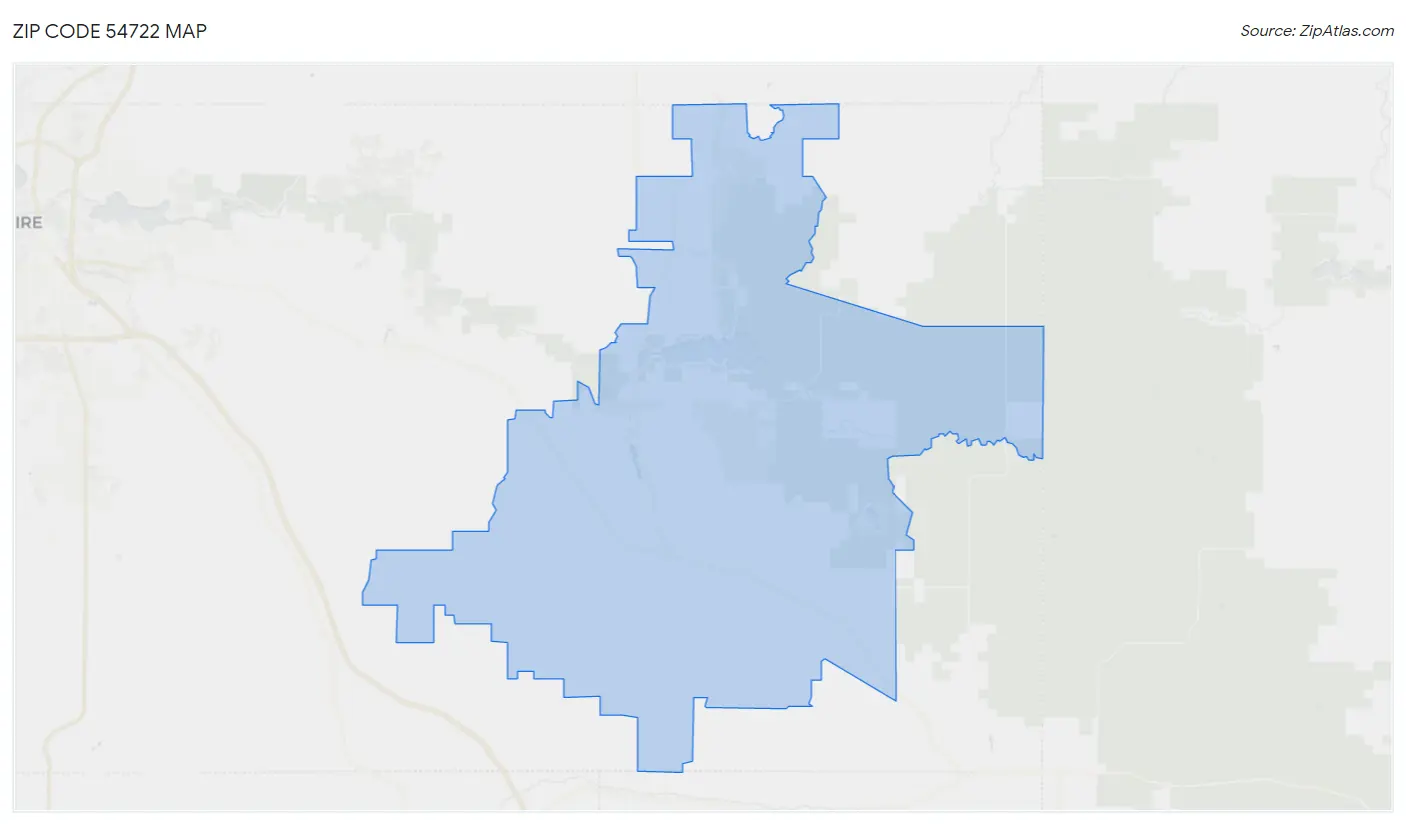 Zip Code 54722 Map