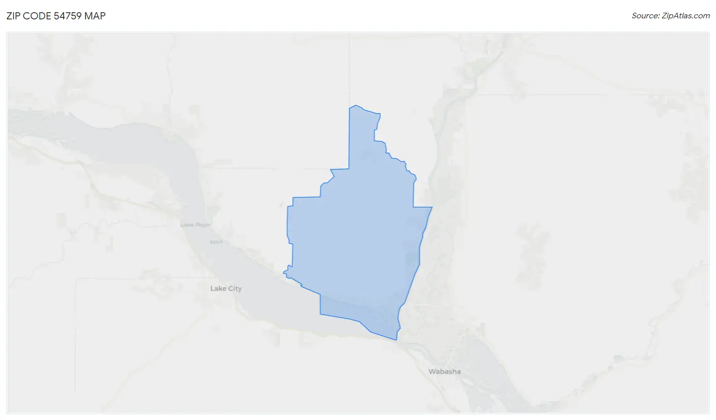 Zip Code 54759 Map