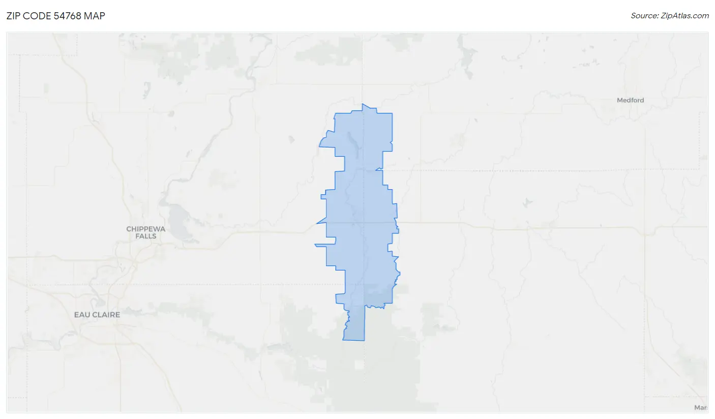 Zip Code 54768 Map