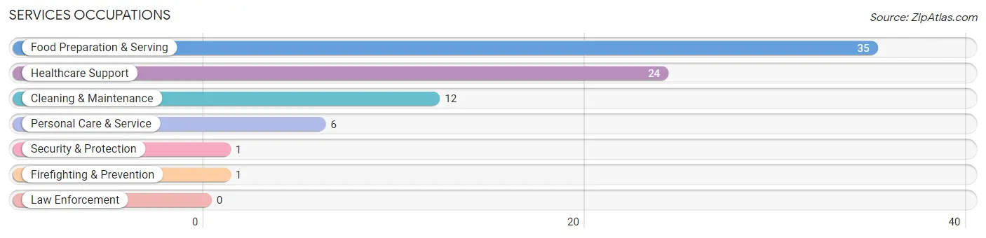 Services Occupations in Zip Code 54922