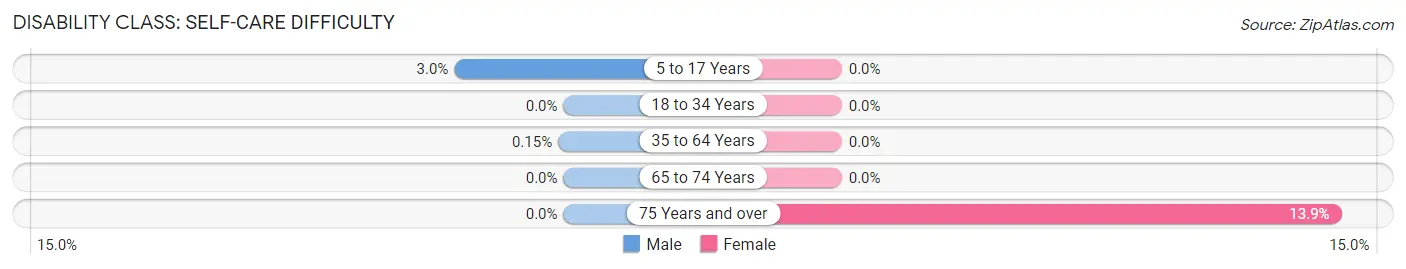 Disability in Zip Code 55003: <span>Self-Care Difficulty</span>