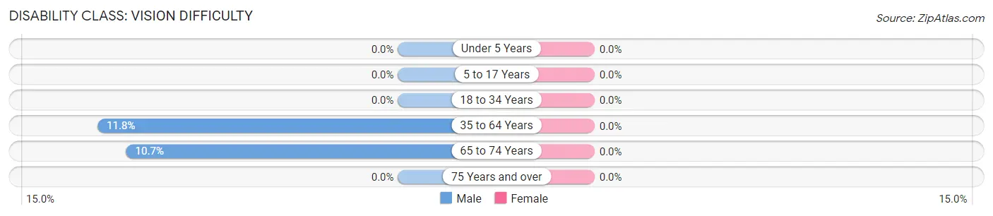 Disability in Zip Code 55017: <span>Vision Difficulty</span>