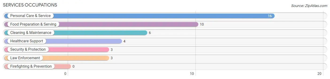 Services Occupations in Zip Code 55026