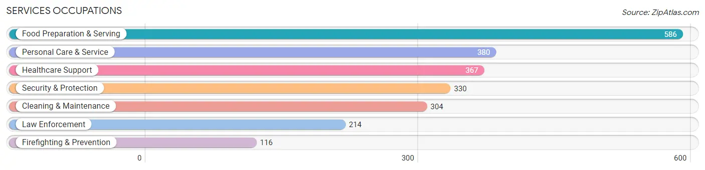 Services Occupations in Zip Code 55060