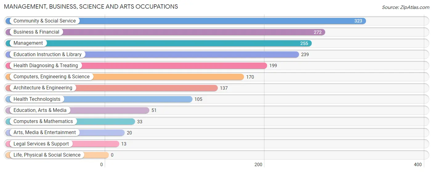 Management, Business, Science and Arts Occupations in Zip Code 55070