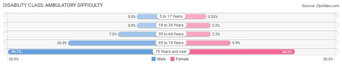 Disability in Zip Code 55079: <span>Ambulatory Difficulty</span>