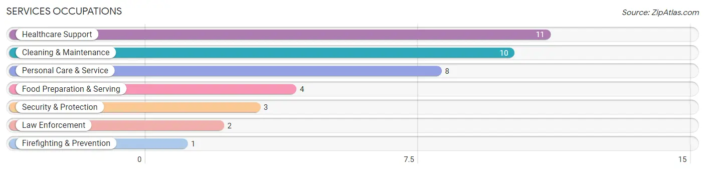 Services Occupations in Zip Code 55085