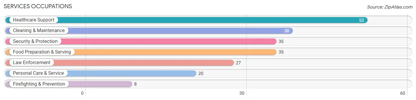 Services Occupations in Zip Code 55089