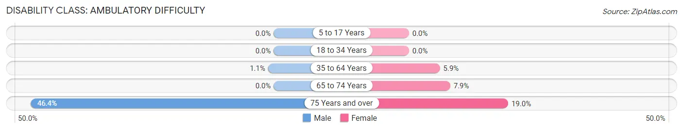 Disability in Zip Code 55115: <span>Ambulatory Difficulty</span>