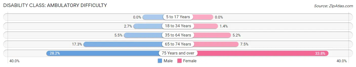 Disability in Zip Code 55313: <span>Ambulatory Difficulty</span>