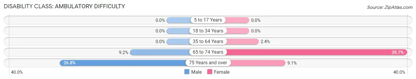 Disability in Zip Code 55314: <span>Ambulatory Difficulty</span>