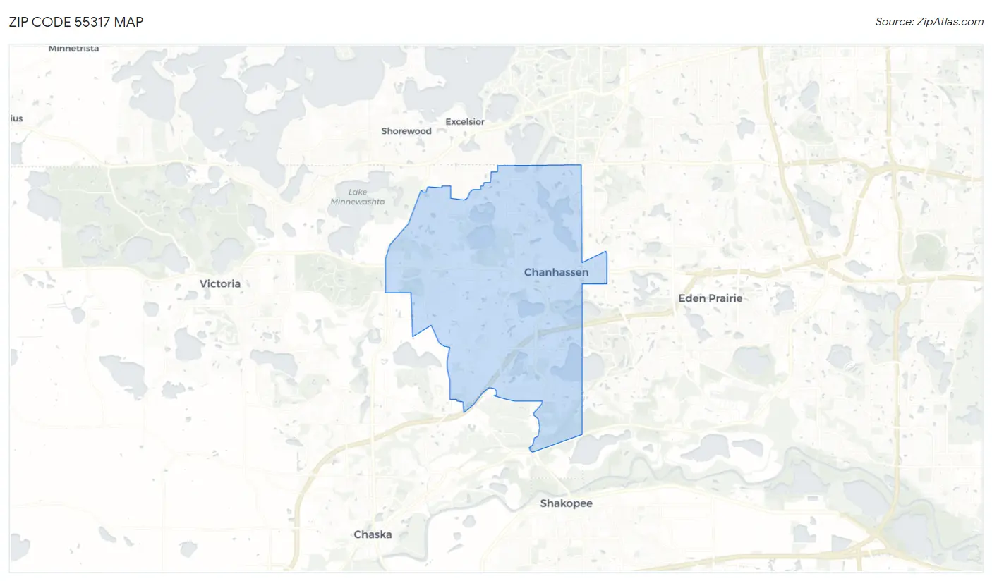 Zip Code 55317 Map