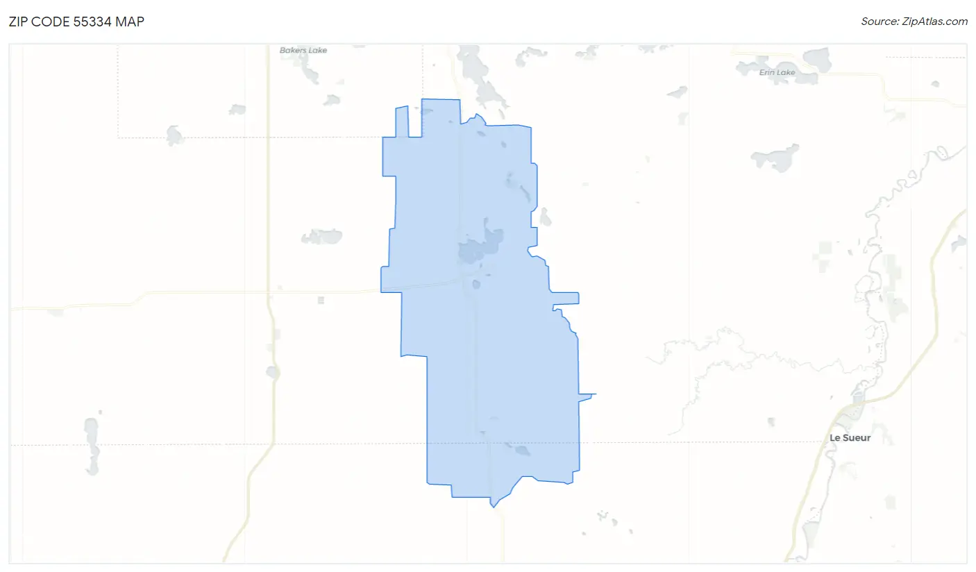 Zip Code 55334 Map