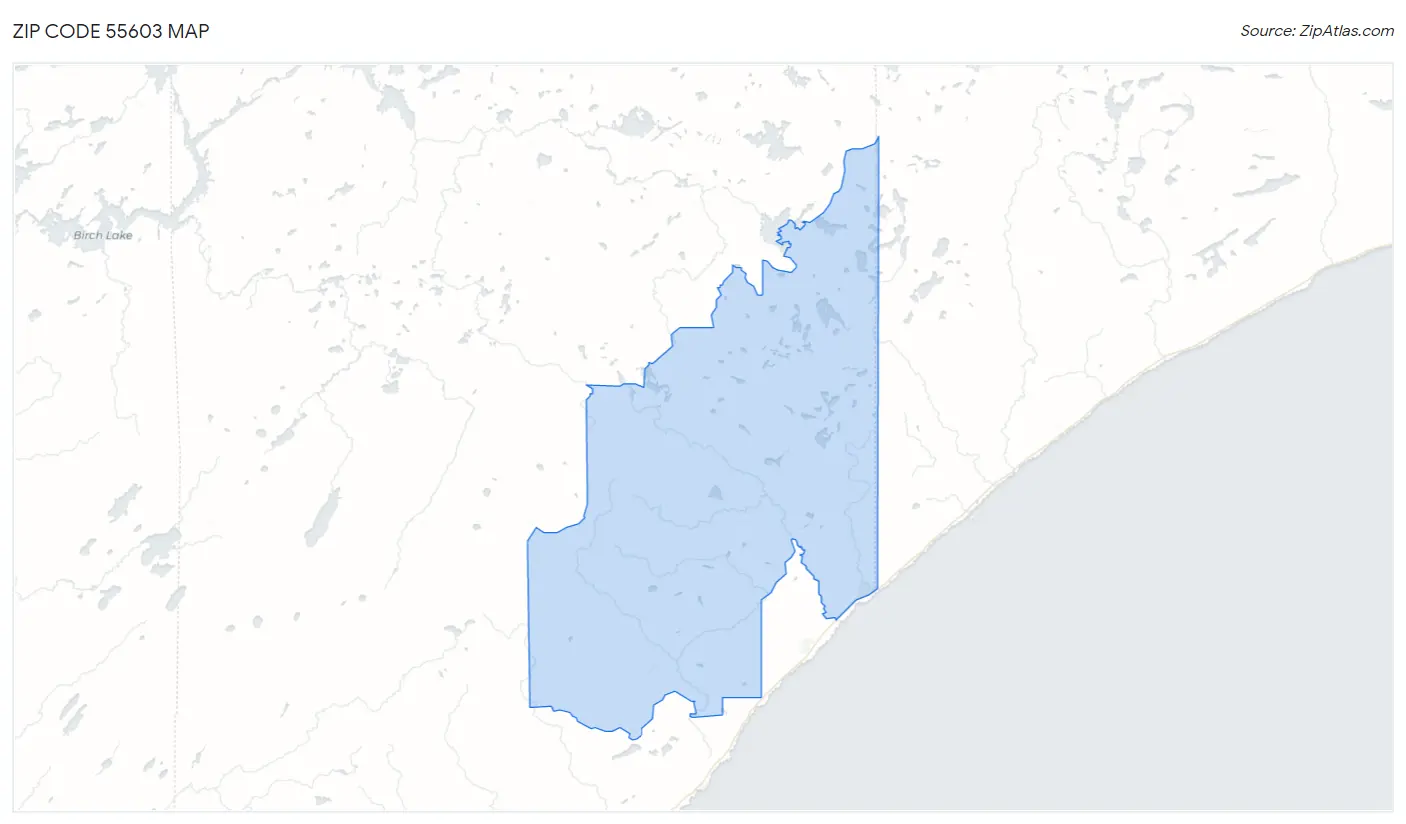 Zip Code 55603 Map