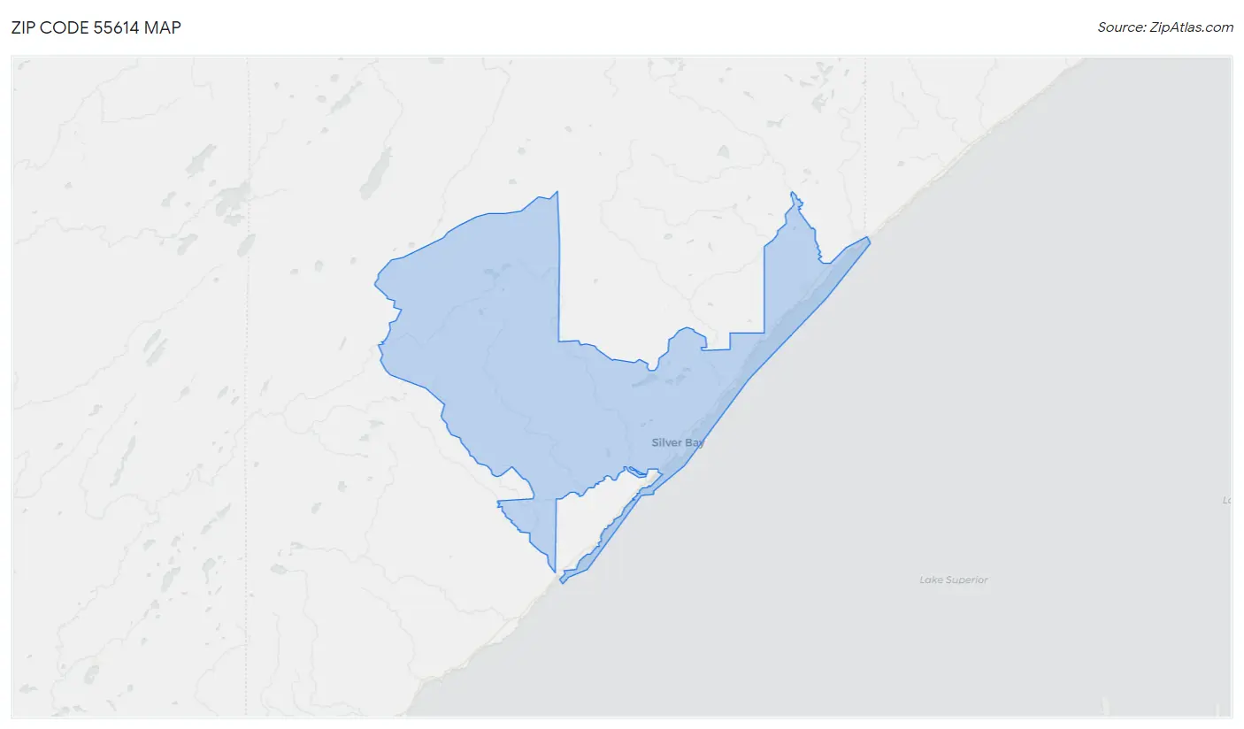 Zip Code 55614 Map