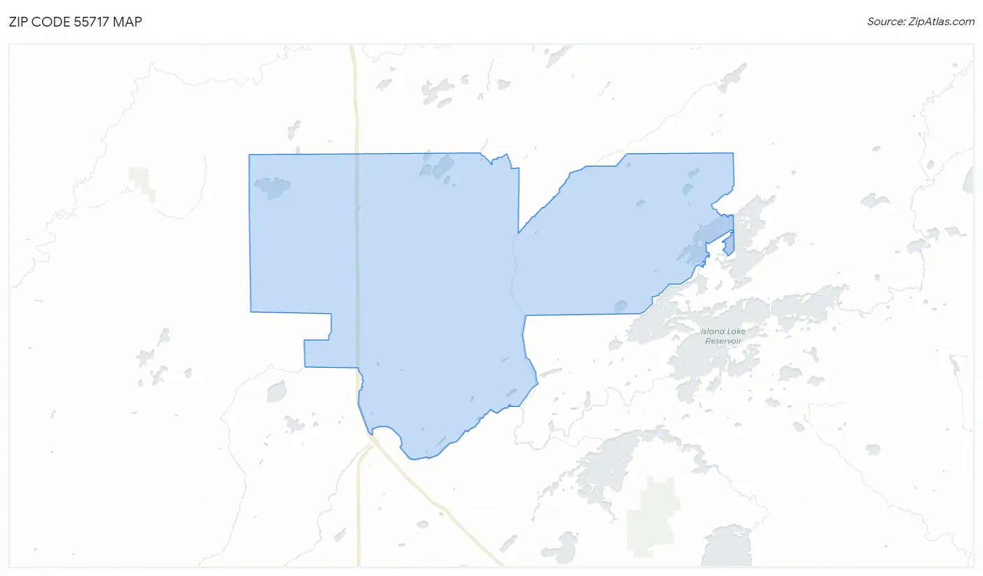 Zip Code 55717 Map