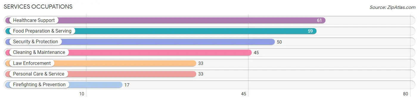 Services Occupations in Zip Code 55783