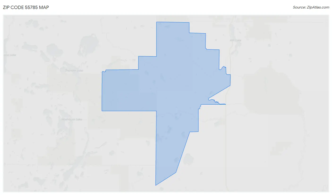 Zip Code 55785 Map