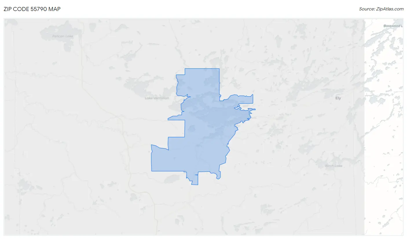 Zip Code 55790 Map