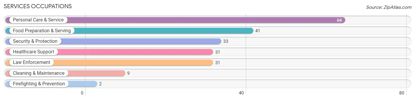 Services Occupations in Zip Code 55971