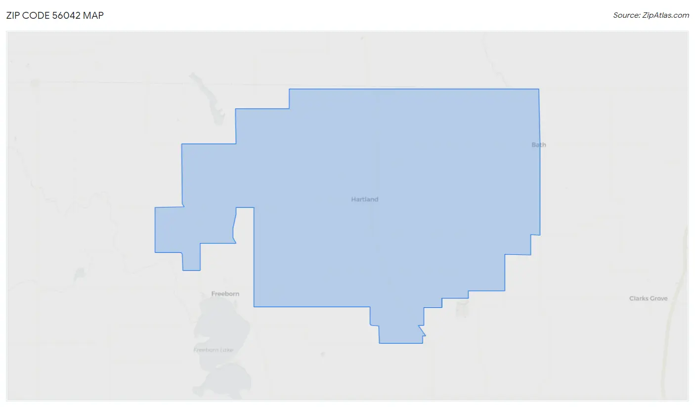 Zip Code 56042 Map