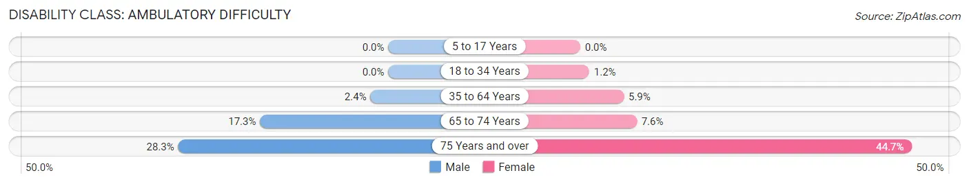 Disability in Zip Code 56150: <span>Ambulatory Difficulty</span>